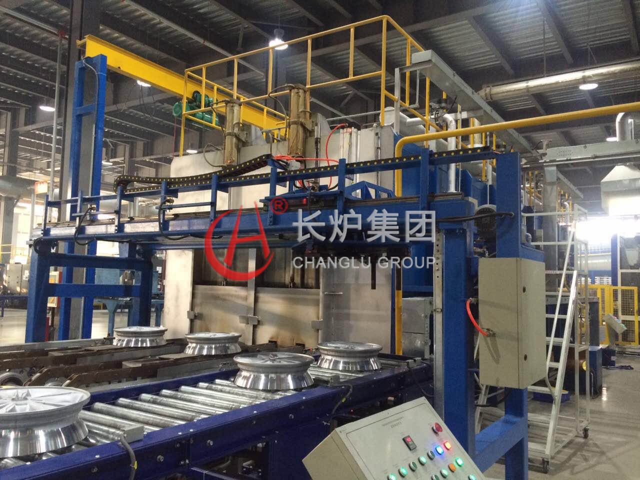 鋁合金輪轂滾輪式熱處理生產線
